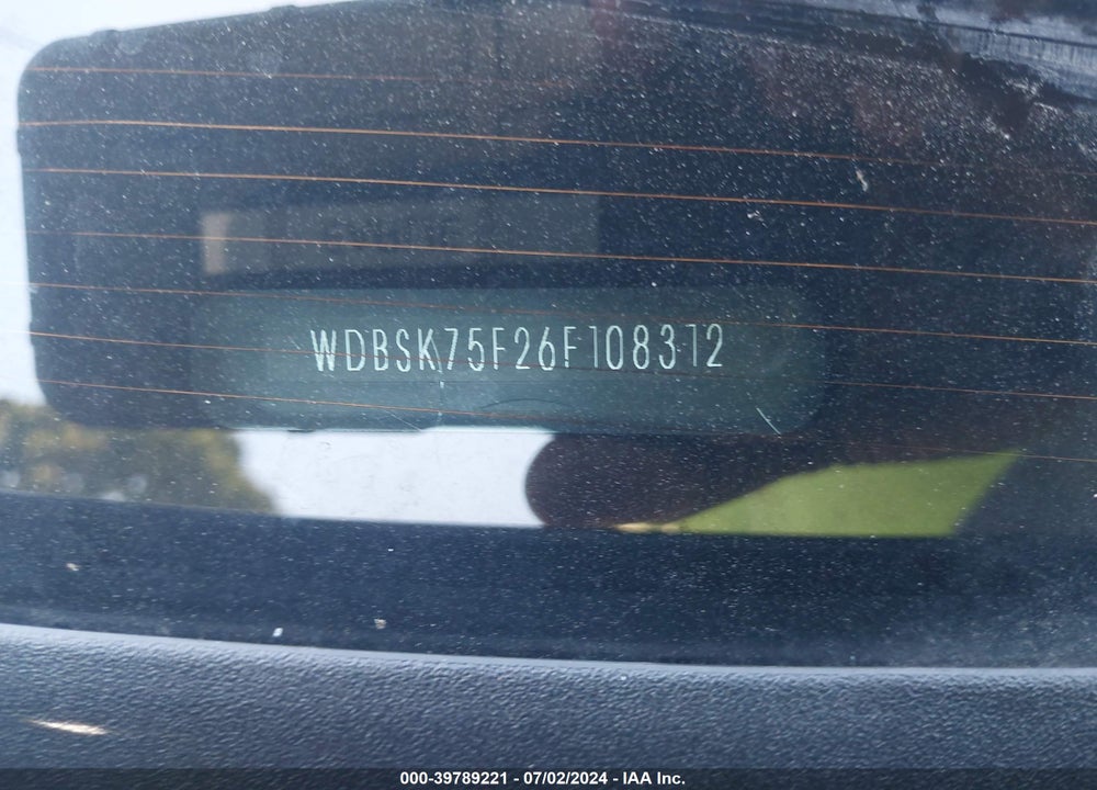 2006 MERCEDES-BENZ SL 500 VIN: WDBSK75F26F108312