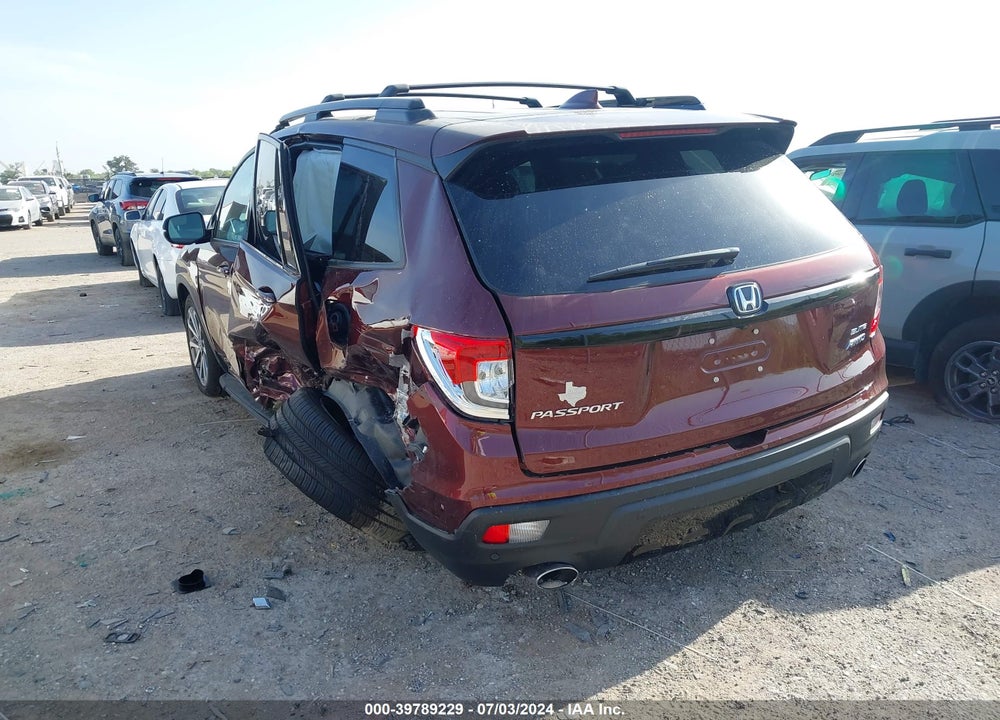 2021 HONDA PASSPORT AWD ELITE VIN: 5FNYF8H08MB035090
