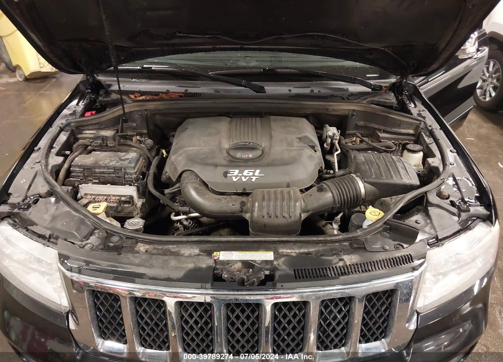2012 CHEROKEE JEEP GRAND  OVERLAND VIN: 1C4RJFCG7CC132112
