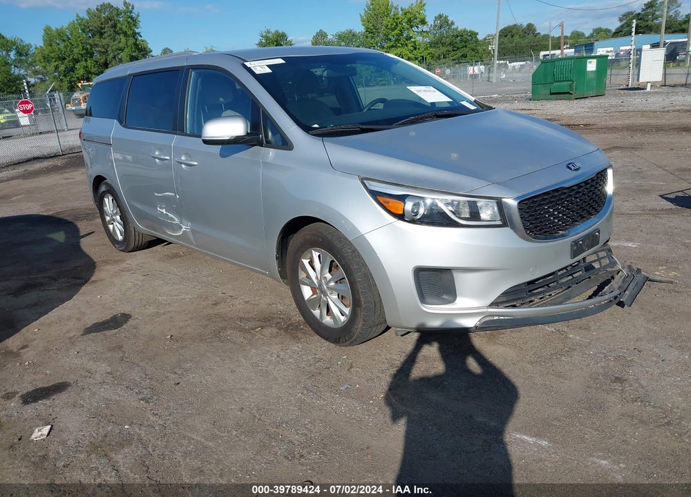 2016 KIA SEDONA LX VIN: KNDMB5C11G6144435