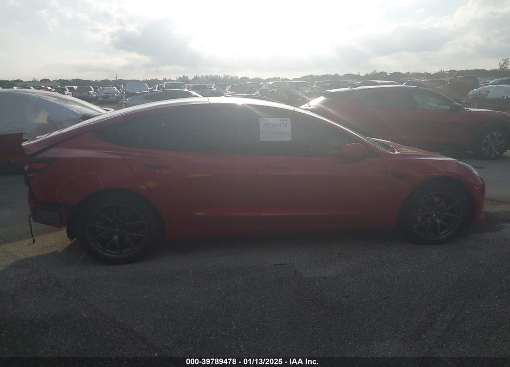 2021 TESLA MODEL 3 STANDARD RANGE PLUS REAR-WHEEL DRIVE VIN: 5YJ3E1EA3MF843428