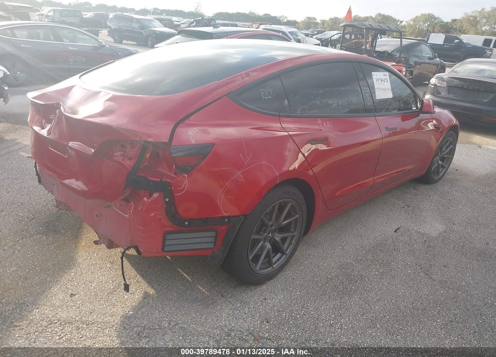 2021 TESLA MODEL 3 STANDARD RANGE PLUS REAR-WHEEL DRIVE VIN: 5YJ3E1EA3MF843428