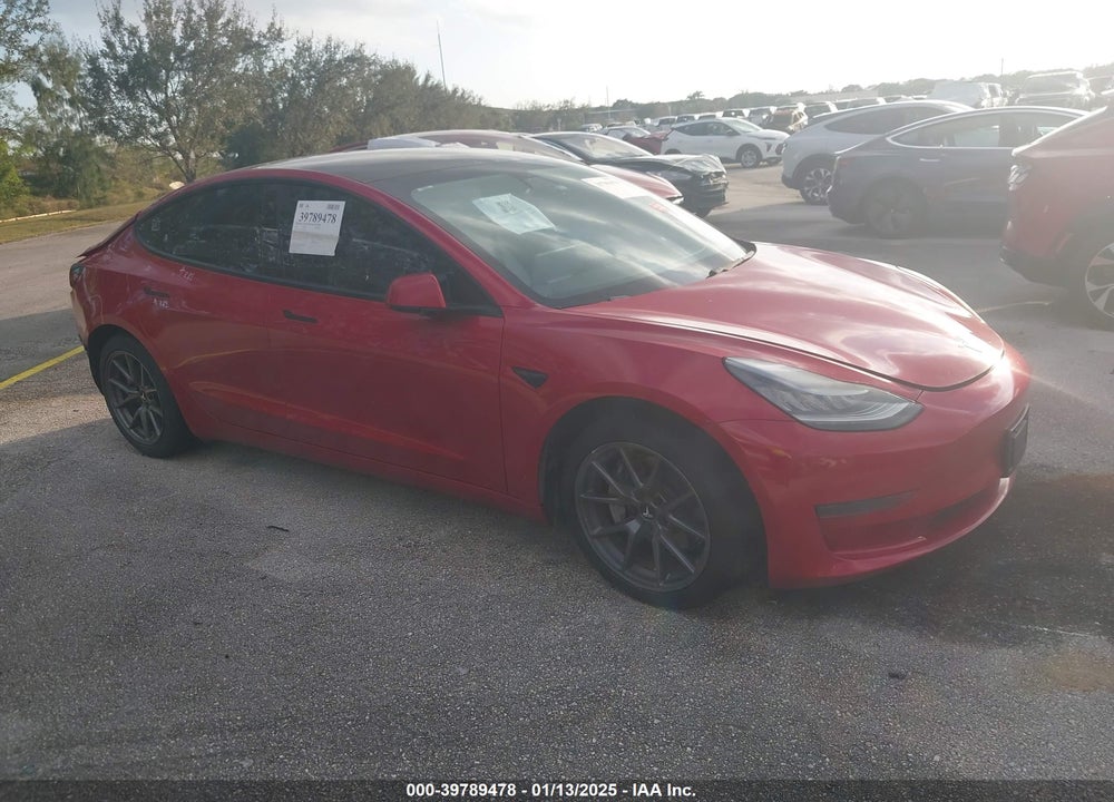 2021 TESLA MODEL 3 STANDARD RANGE PLUS REAR-WHEEL DRIVE VIN: 5YJ3E1EA3MF843428