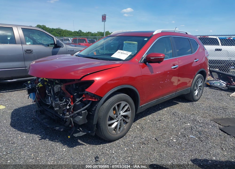 2015 NISSAN ROGUE SL VIN: 5N1AT2MV2FC826686