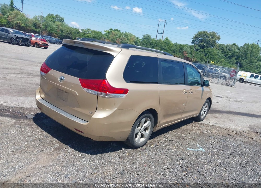 2011 TOYOTA SIENNA LE V6 VIN: 5TDKK3DC5BS052958