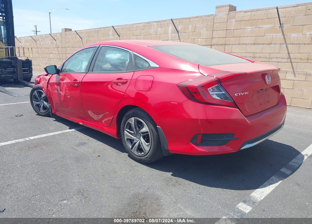 2019 HONDA CIVIC LX VIN: 2HGFC2F65KH547340