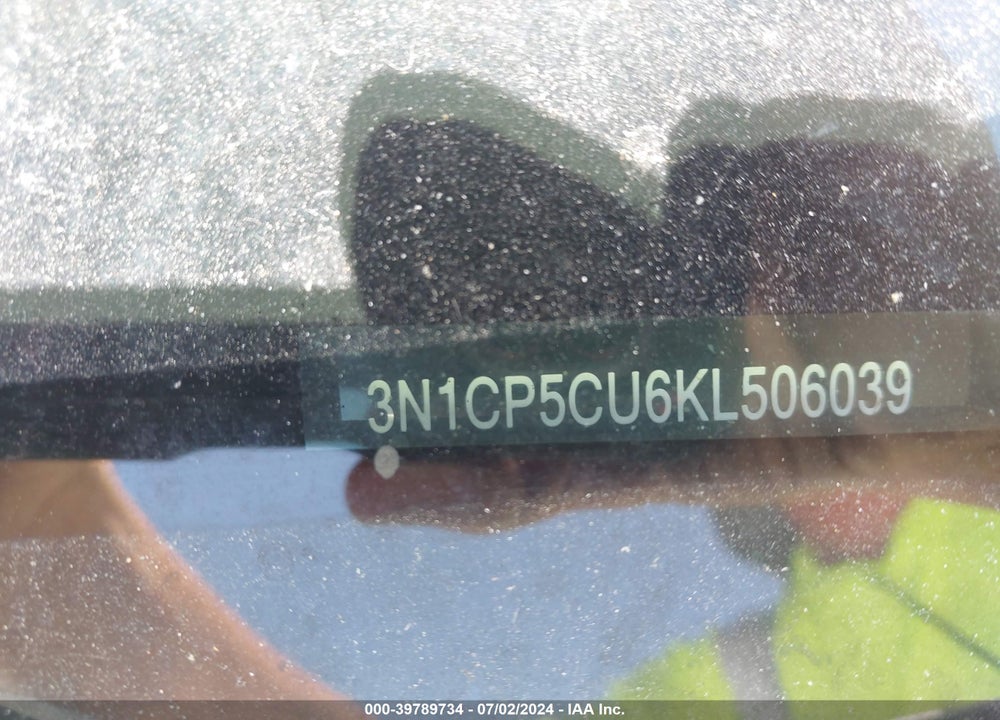 2019 NISSAN KICKS SR VIN: 3N1CP5CU6KL506039