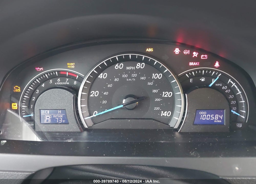 2012 TOYOTA CAMRY LE VIN: 4T4BF1FK6CR193159