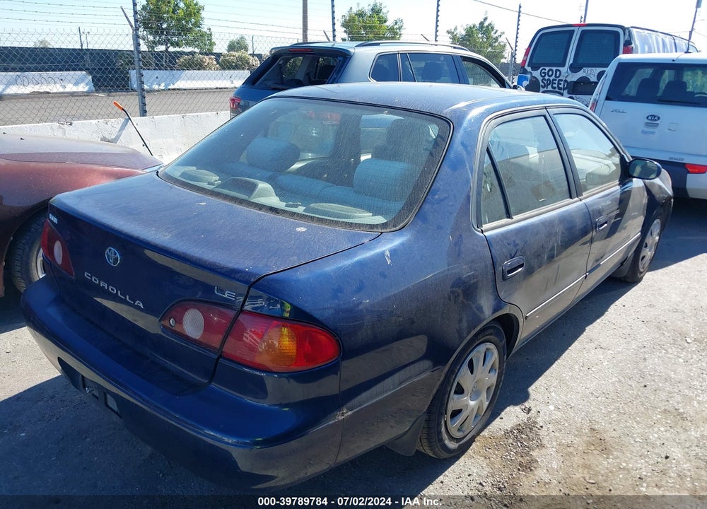 2002 TOYOTA COROLLA LE VIN: 2T1BR12E42C574848