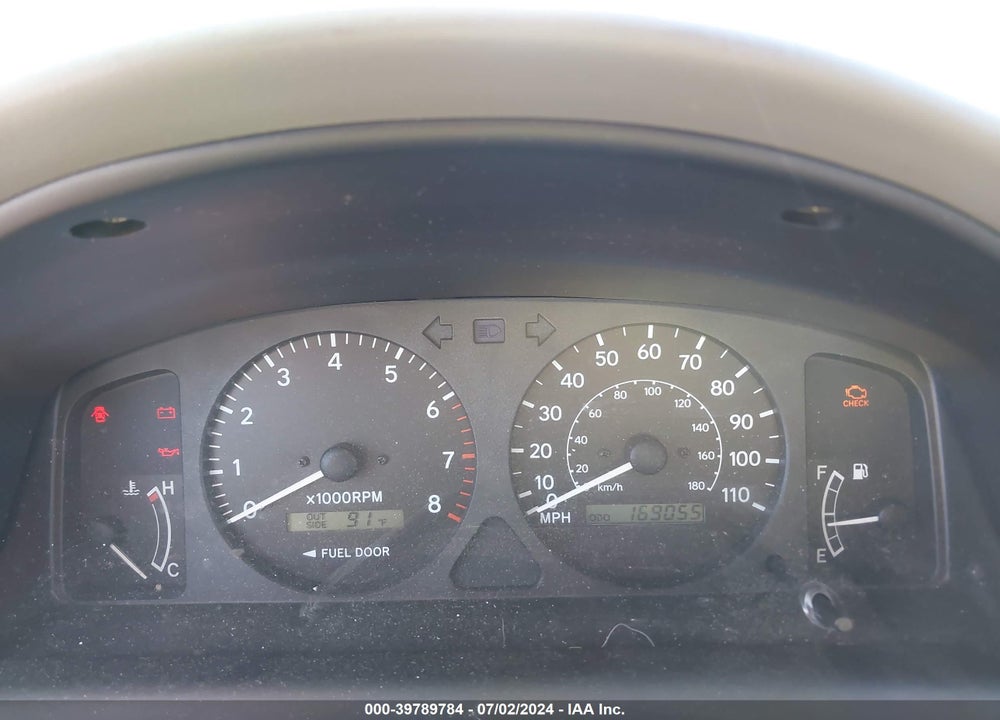 2002 TOYOTA COROLLA LE VIN: 2T1BR12E42C574848