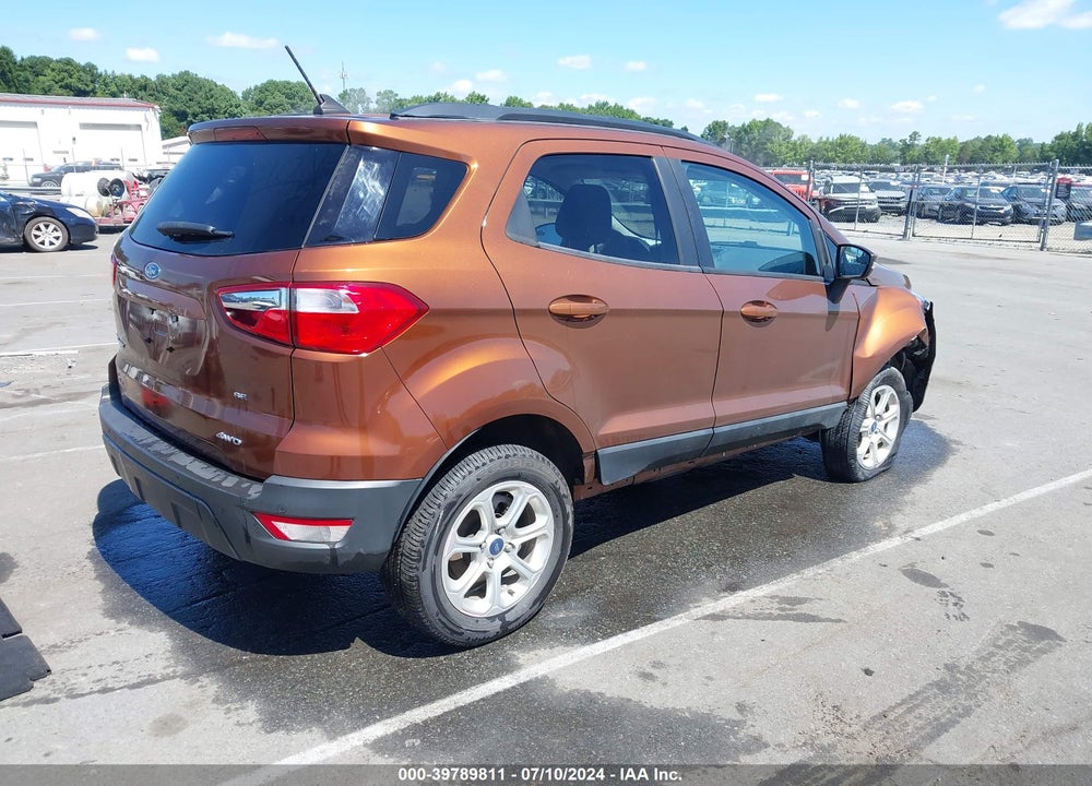 2019 FORD ECOSPORT SE VIN: MAJ6S3GL7KC258710