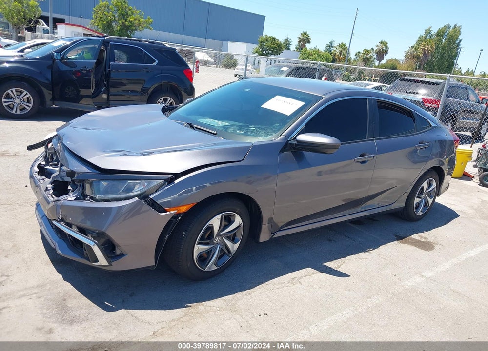 2021 HONDA CIVIC LX VIN: 2HGFC2F64MH555450