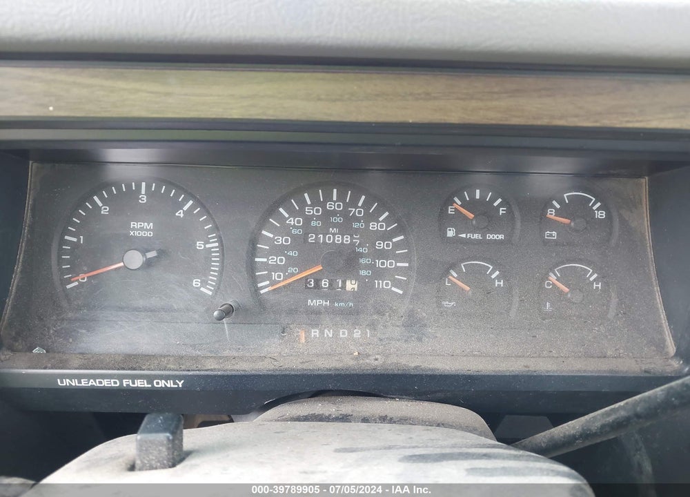 1995 DODGE DAKOTA VIN: 1B7GL23X4SS289434