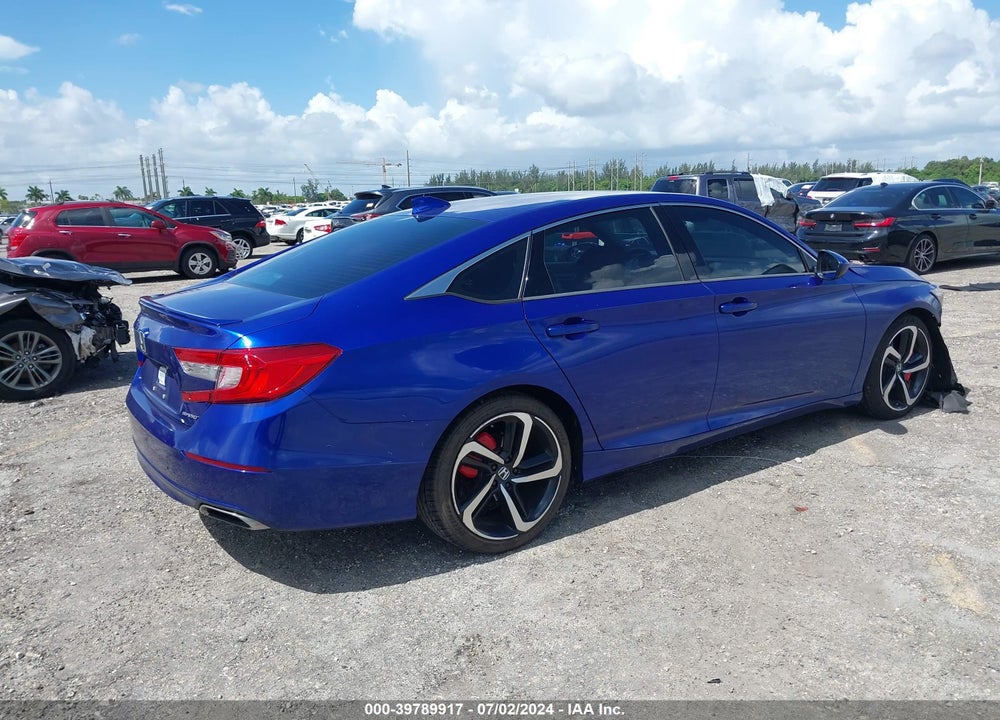 2018 HONDA ACCORD SPORT VIN: 1HGCV1F37JA220111