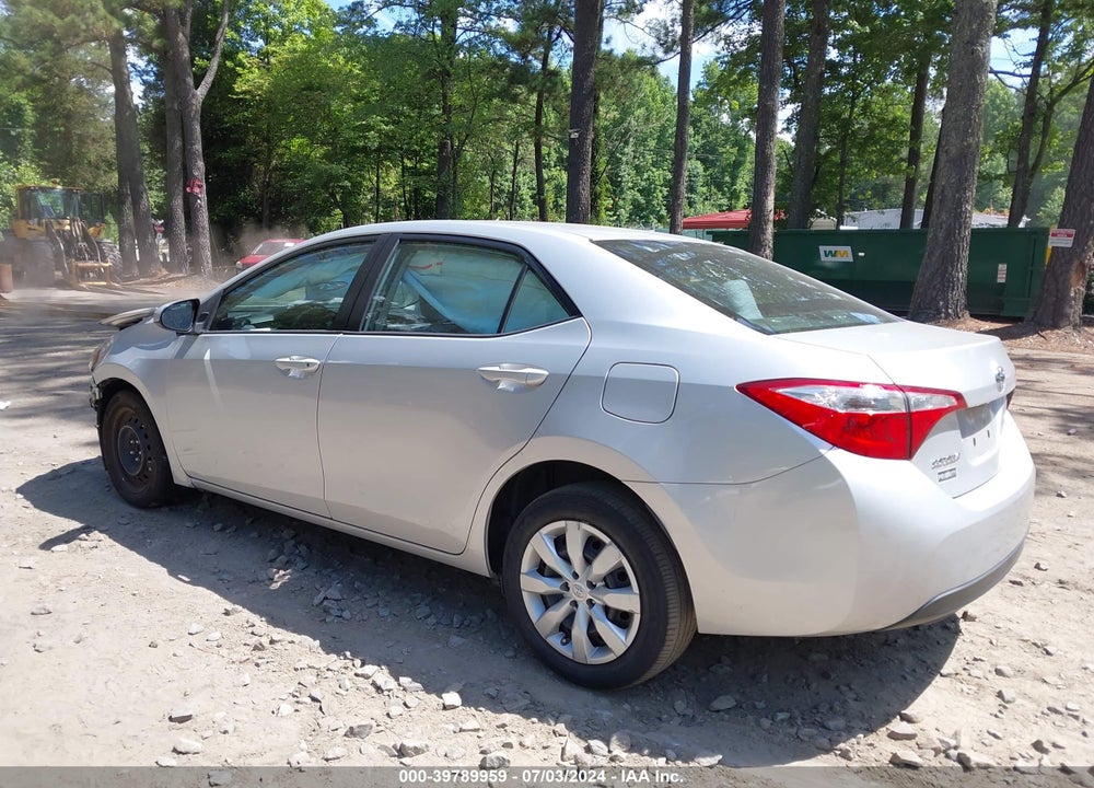 2016 TOYOTA COROLLA LE VIN: 2T1BURHE7GC718551