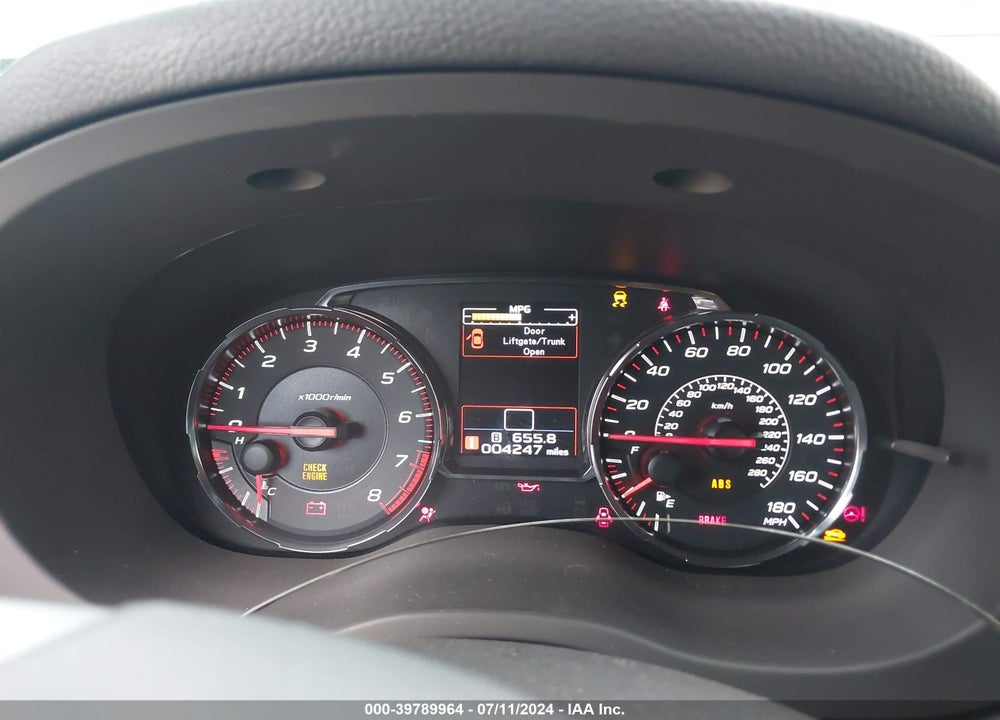 2021 SUBARU WRX VIN: JF1VA1A67M9808770