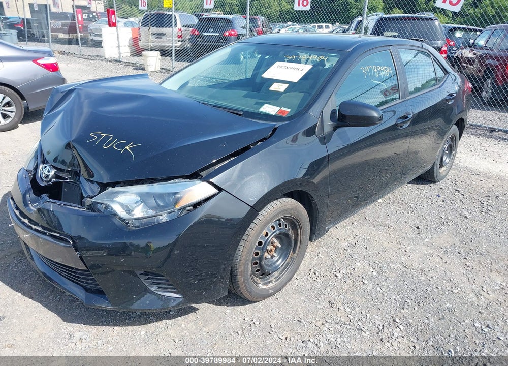 2016 TOYOTA COROLLA LE VIN: 2T1BURHE9GC577871