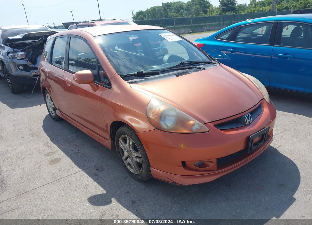 2007 HONDA FIT SPORT VIN: JHMGD37627S007379