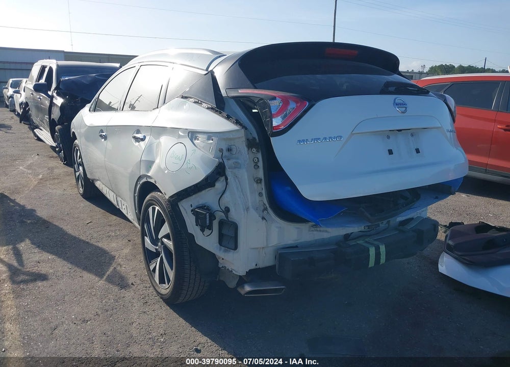 2015 NISSAN MURANO PLATINUM VIN: 5N1AZ2MG3FN235450