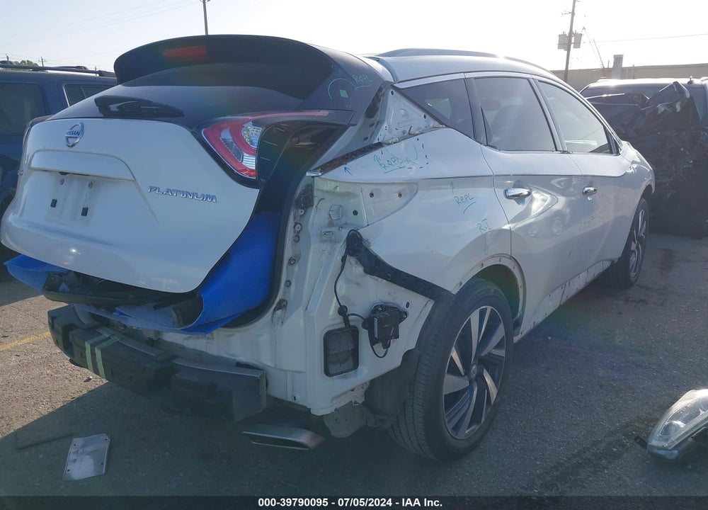 2015 NISSAN MURANO PLATINUM VIN: 5N1AZ2MG3FN235450