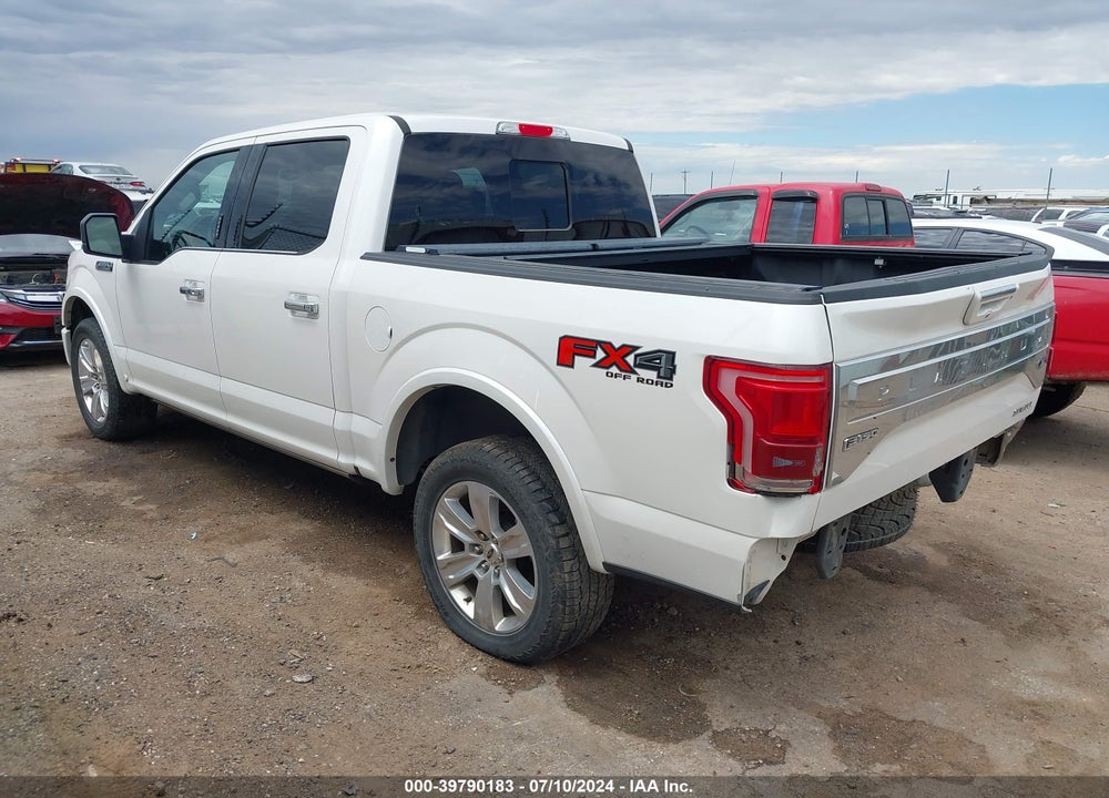 2017 FORD F-150 PLATINUM VIN: 1FTEW1EF8HFB81588