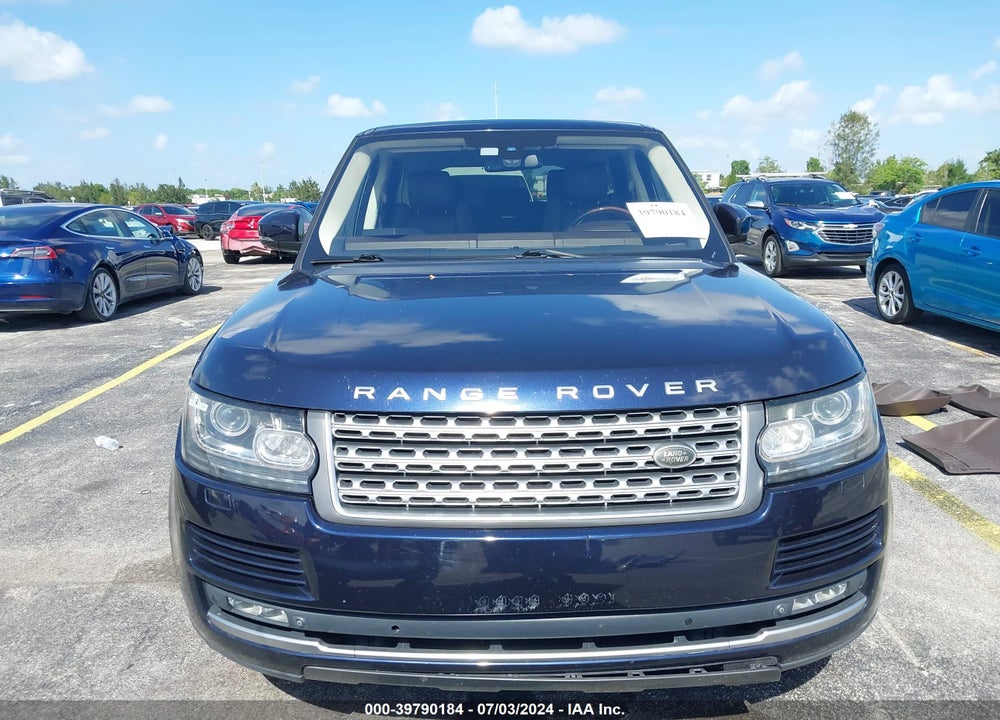 2015 LAND ROVER RANGE ROVER 3.0L V6 SUPERCHARGED HSE VIN: SALGS2VF7FA187685