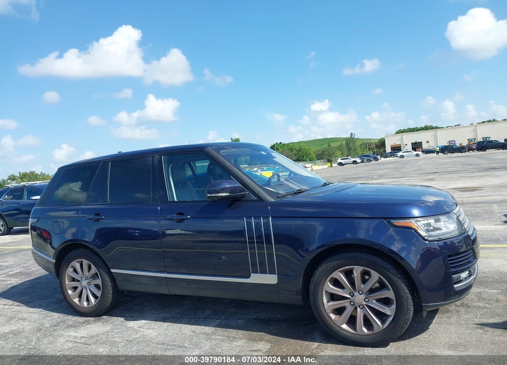 2015 LAND ROVER RANGE ROVER 3.0L V6 SUPERCHARGED HSE VIN: SALGS2VF7FA187685