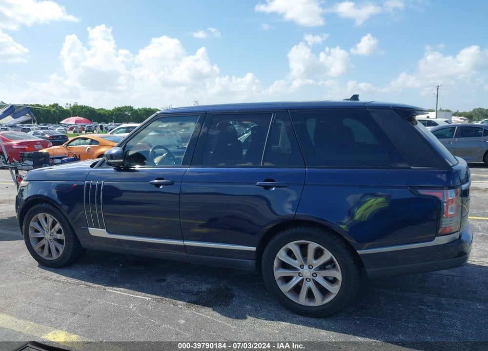 2015 LAND ROVER RANGE ROVER 3.0L V6 SUPERCHARGED HSE VIN: SALGS2VF7FA187685