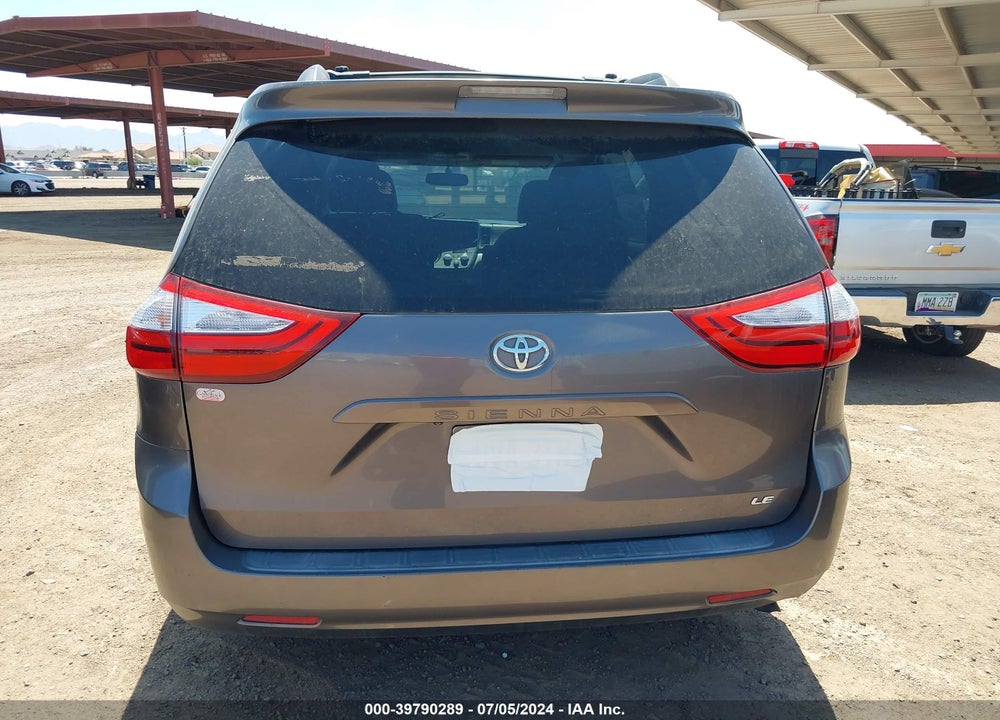 2015 TOYOTA SIENNA LE 8 PASSENGER VIN: 5TDKK3DC3FS581556