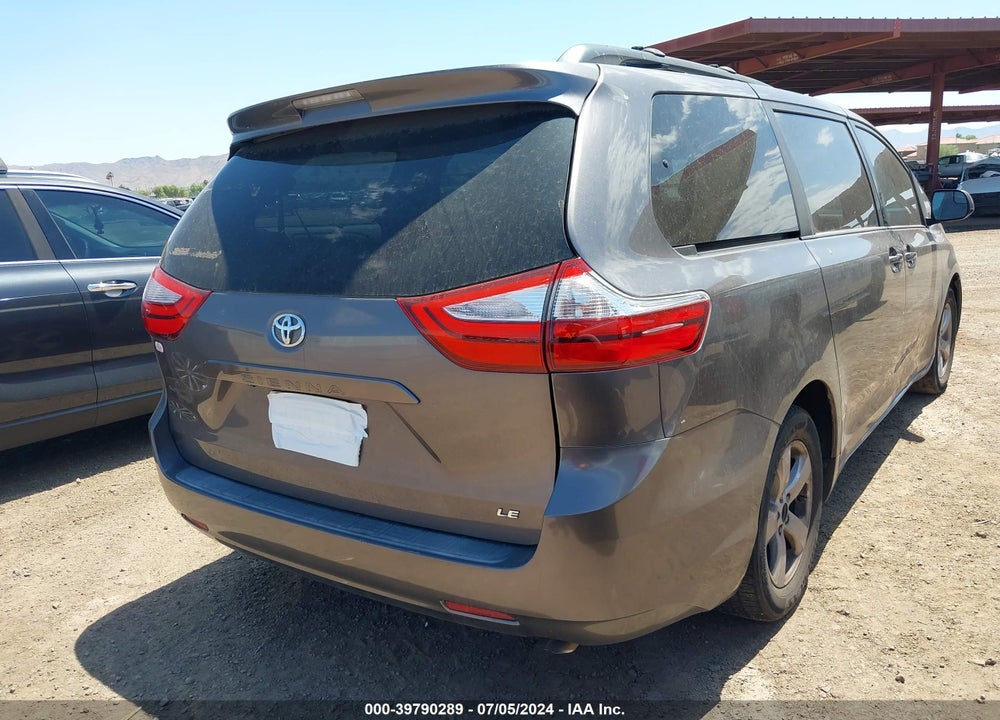 2015 TOYOTA SIENNA LE 8 PASSENGER VIN: 5TDKK3DC3FS581556