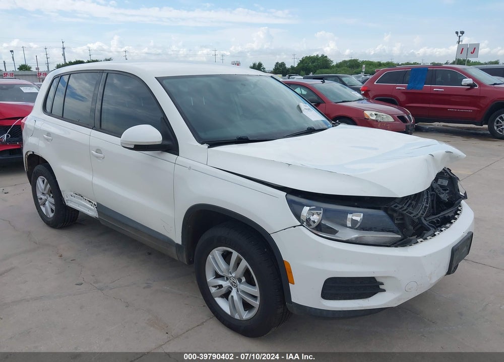 2014 VOLKSWAGEN TIGUAN S VIN: WVGAV3AX2EW539433