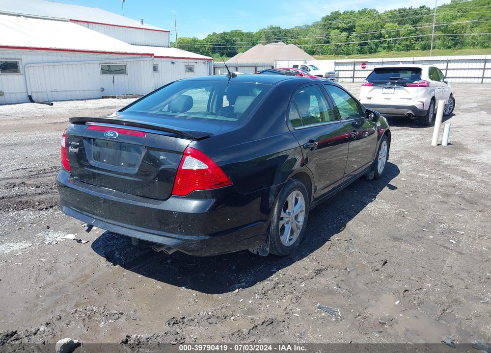 2012 FORD FUSION SE VIN: 3FAHP0HA7CR253256