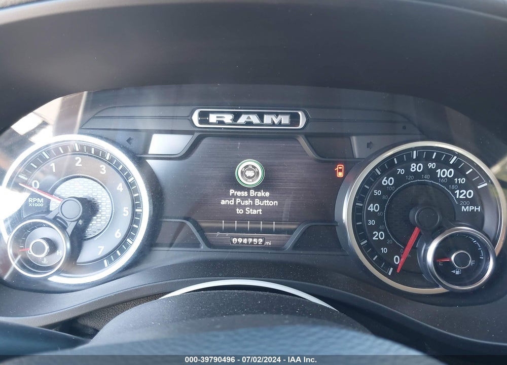2019 RAM 1500 BIG HORN/LONE STAR 4X4 5'7 BOX VIN: 1C6SRFFT0KN696603