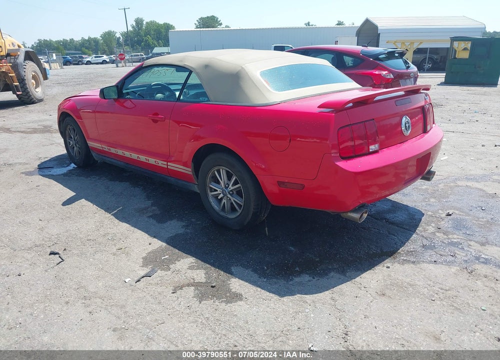 2005 FORD MUSTANG VIN: 1ZVFT84N555254896