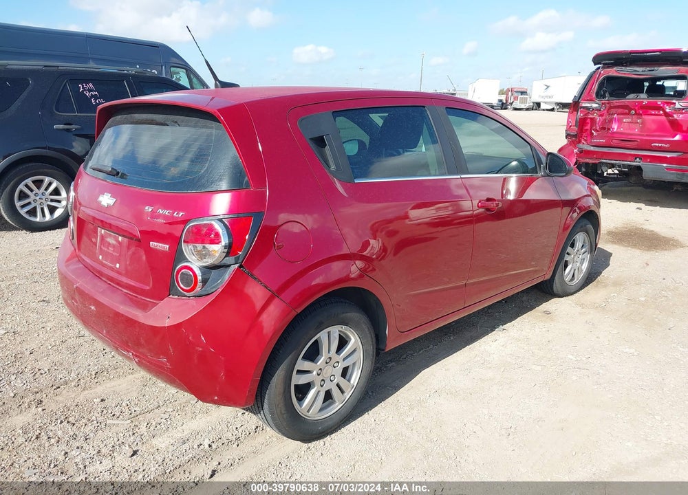 2013 CHEVROLET SONIC LT AUTO VIN: 1G1JC6SB8D4163421