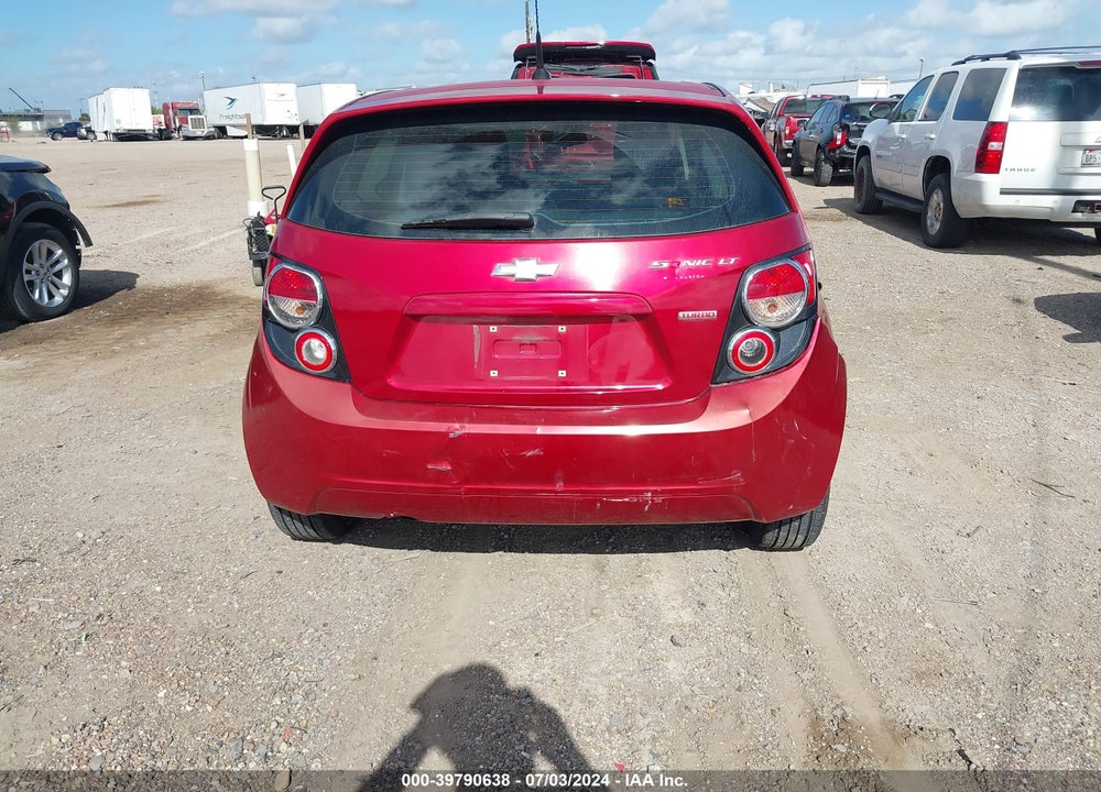 2013 CHEVROLET SONIC LT AUTO VIN: 1G1JC6SB8D4163421