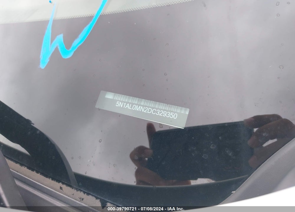 2013 INFINITI JX35 VIN: 5N1AL0MN2DC329350