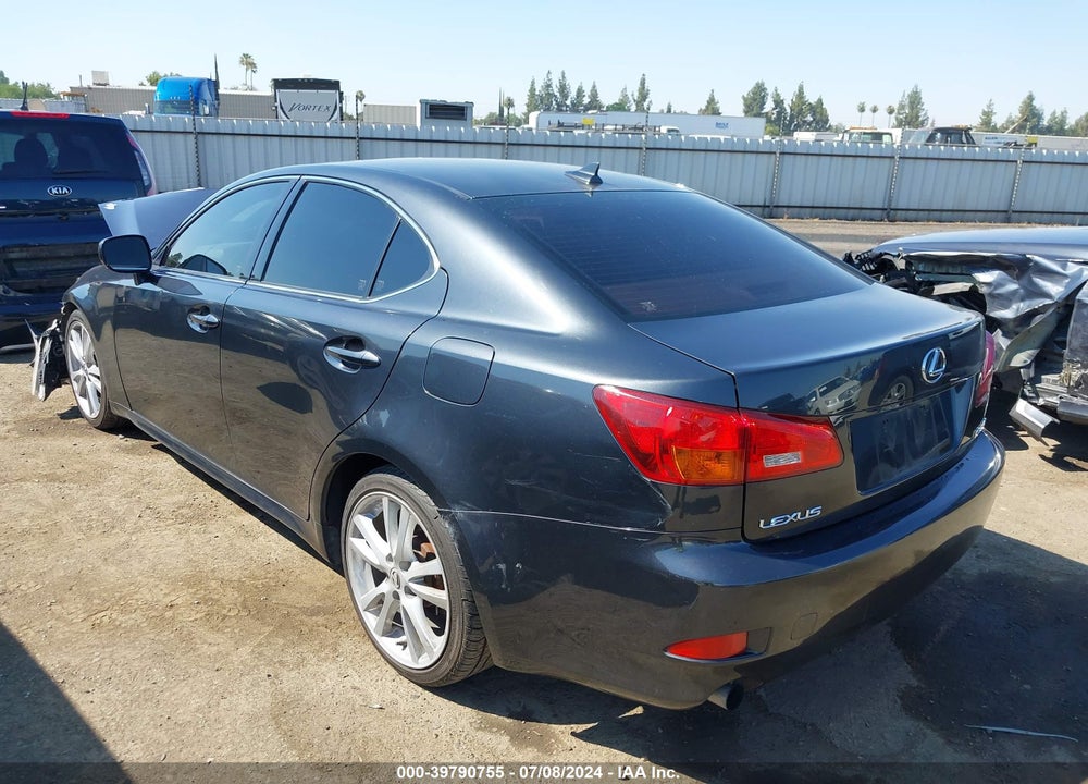 2007 LEXUS IS 250 VIN: JTHBK262775026856
