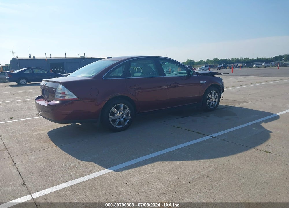2008 FORD TAURUS SEL VIN: 1FAHP24W28G130377