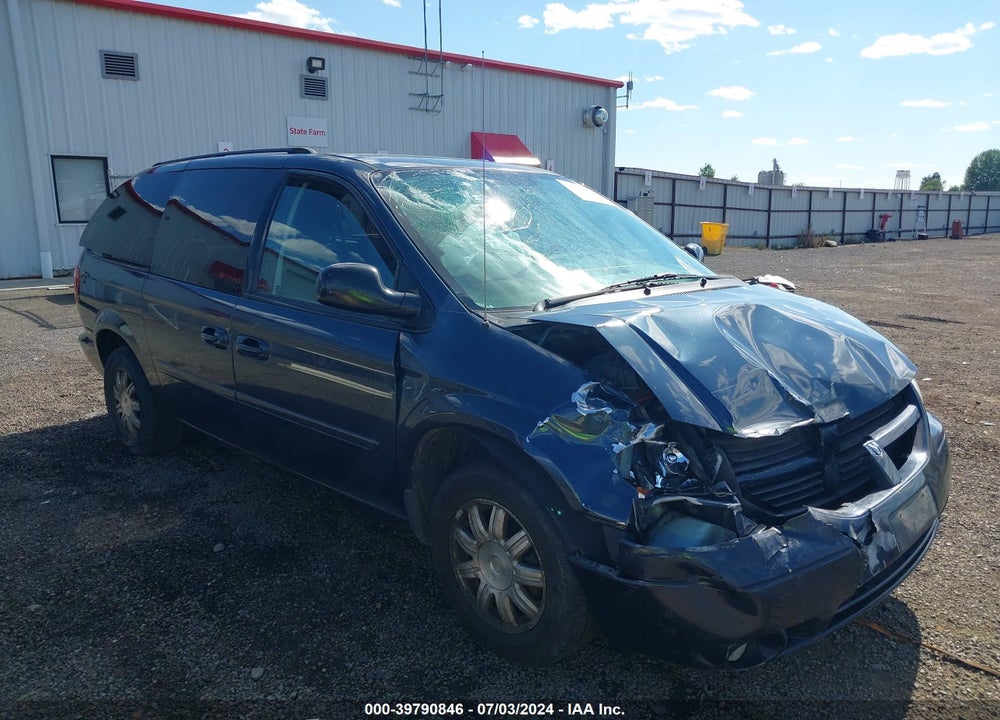 2007 DODGE GRAND CARAVAN SXT VIN: 2D4GP44L27R344339