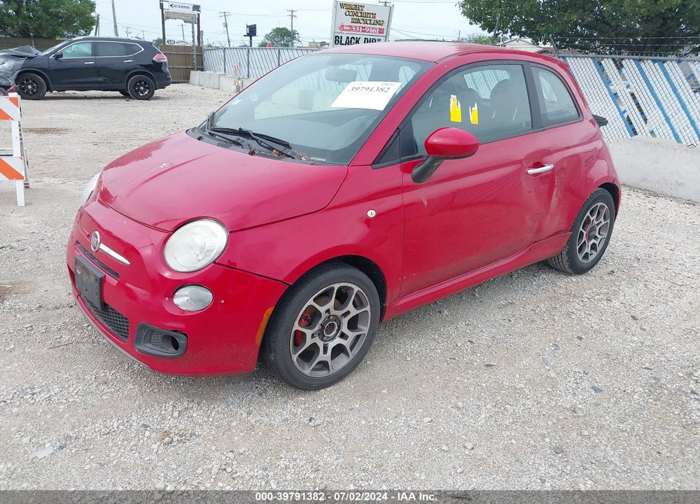 2012 FIAT 500 SPORT VIN: 3C3CFFBR7CT119217