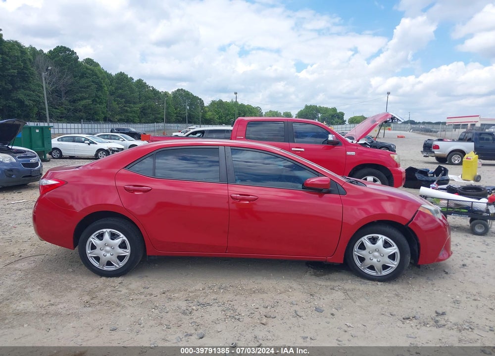 2016 TOYOTA COROLLA LE VIN: 5YFBURHE1GP568565