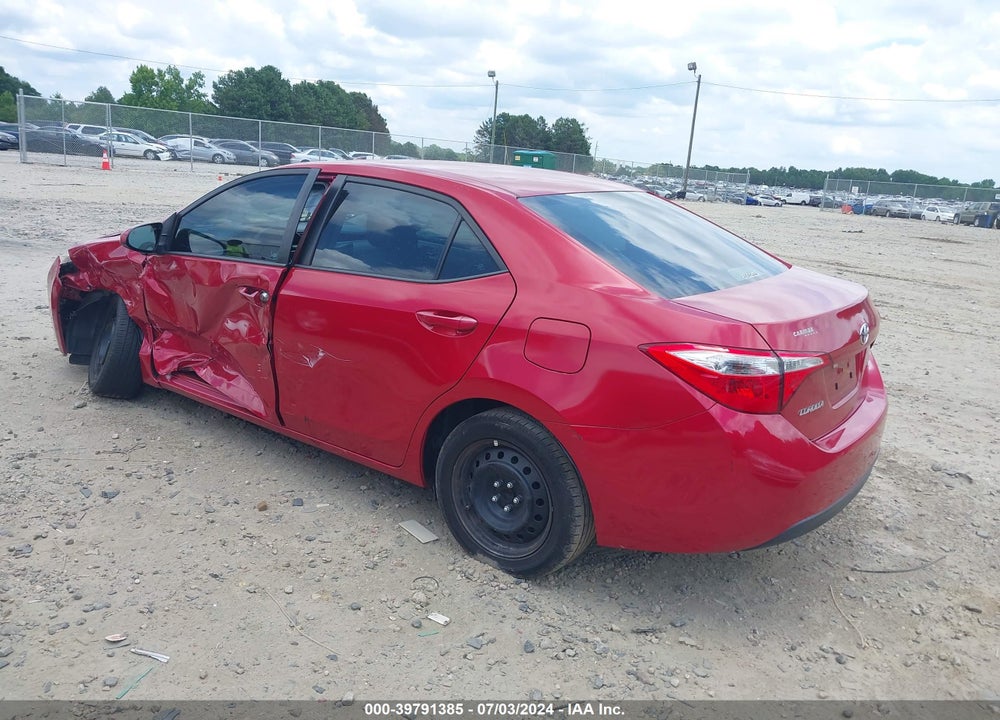 2016 TOYOTA COROLLA LE VIN: 5YFBURHE1GP568565