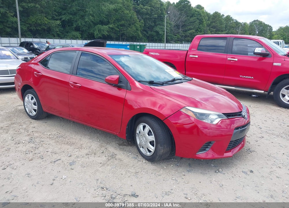2016 TOYOTA COROLLA LE VIN: 5YFBURHE1GP568565