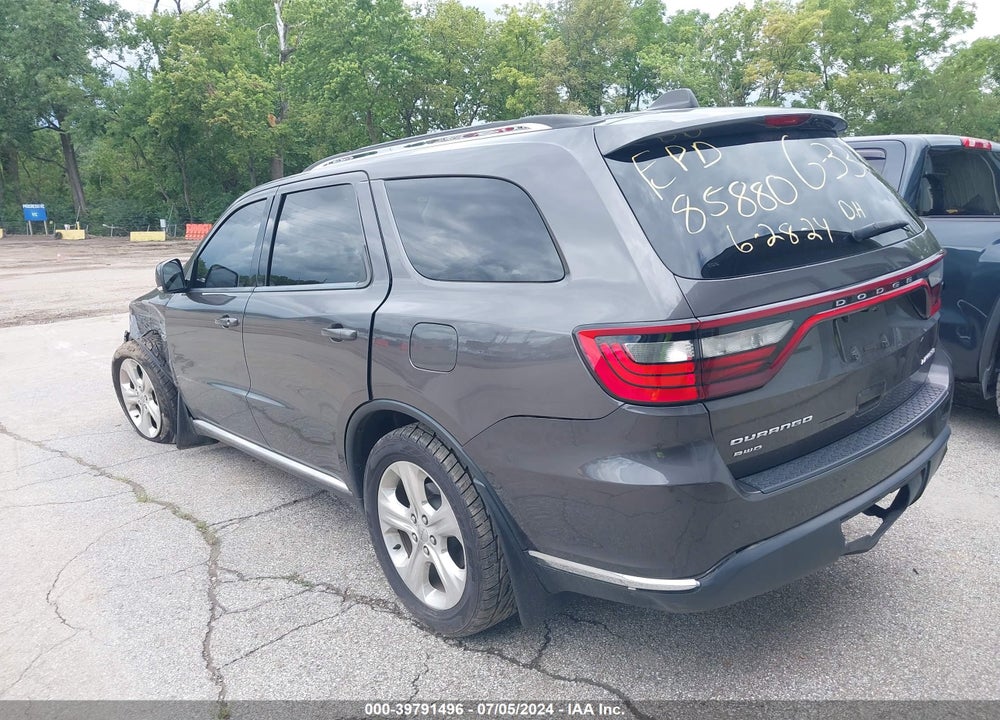 2015 DODGE DURANGO LIMITED VIN: 1C4RDJDG7FC112214