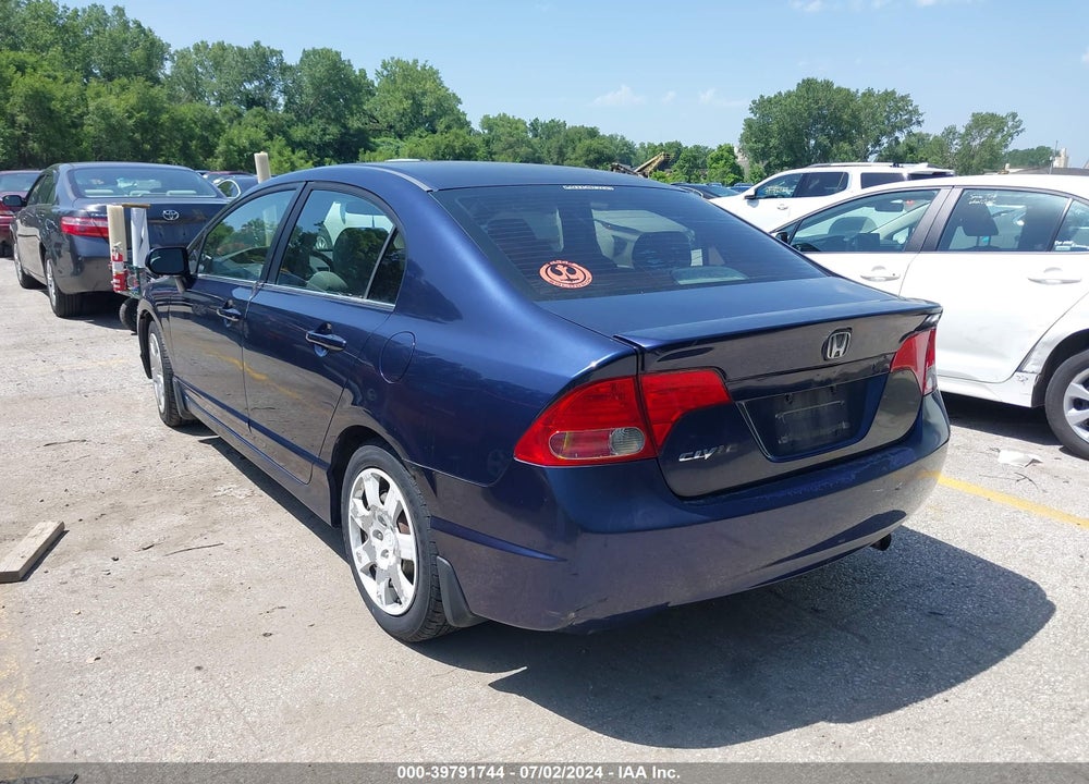 2007 HONDA CIVIC LX VIN: 1HGFA16597L004865