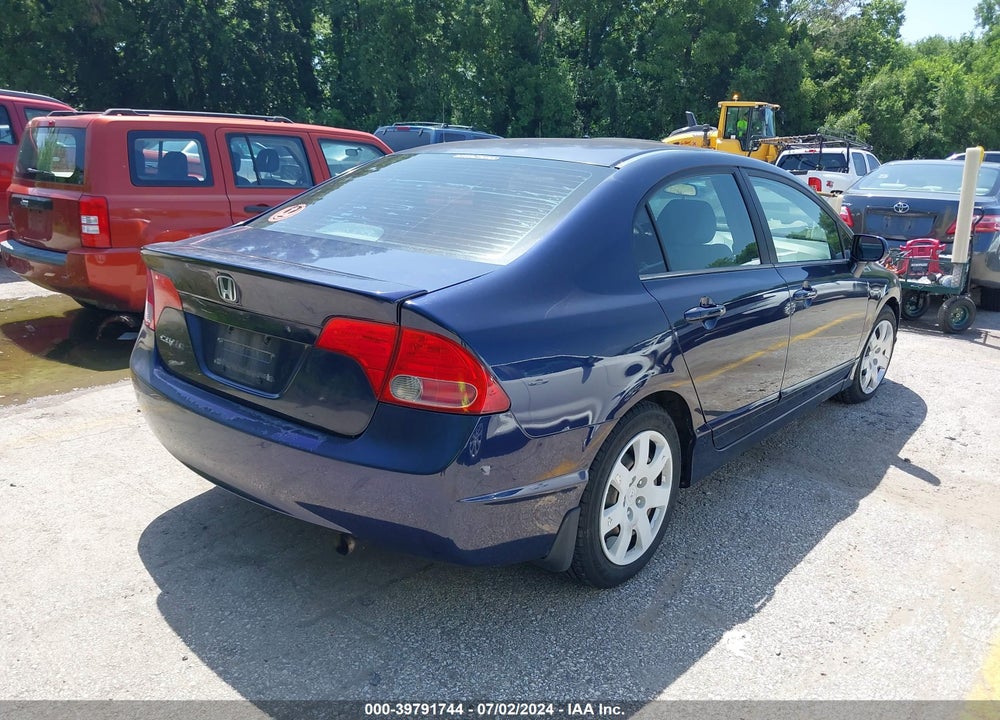 2007 HONDA CIVIC LX VIN: 1HGFA16597L004865