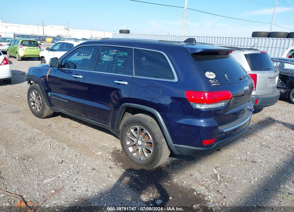 2014 JEEP GRAND CHEROKEE LIMITED VIN: 1C4RJEBG2EC453506