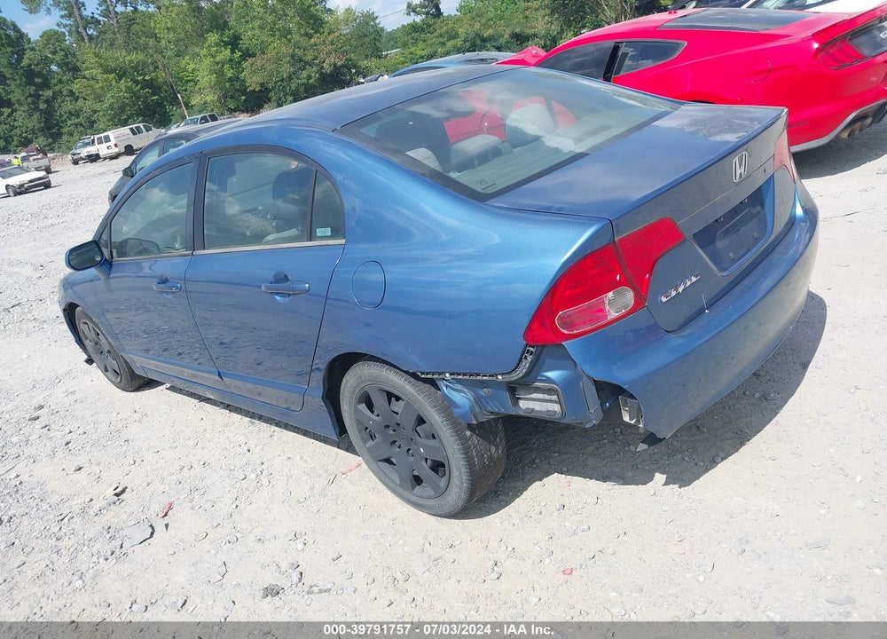 2006 HONDA CIVIC LX VIN: 1HGFA16526L153536