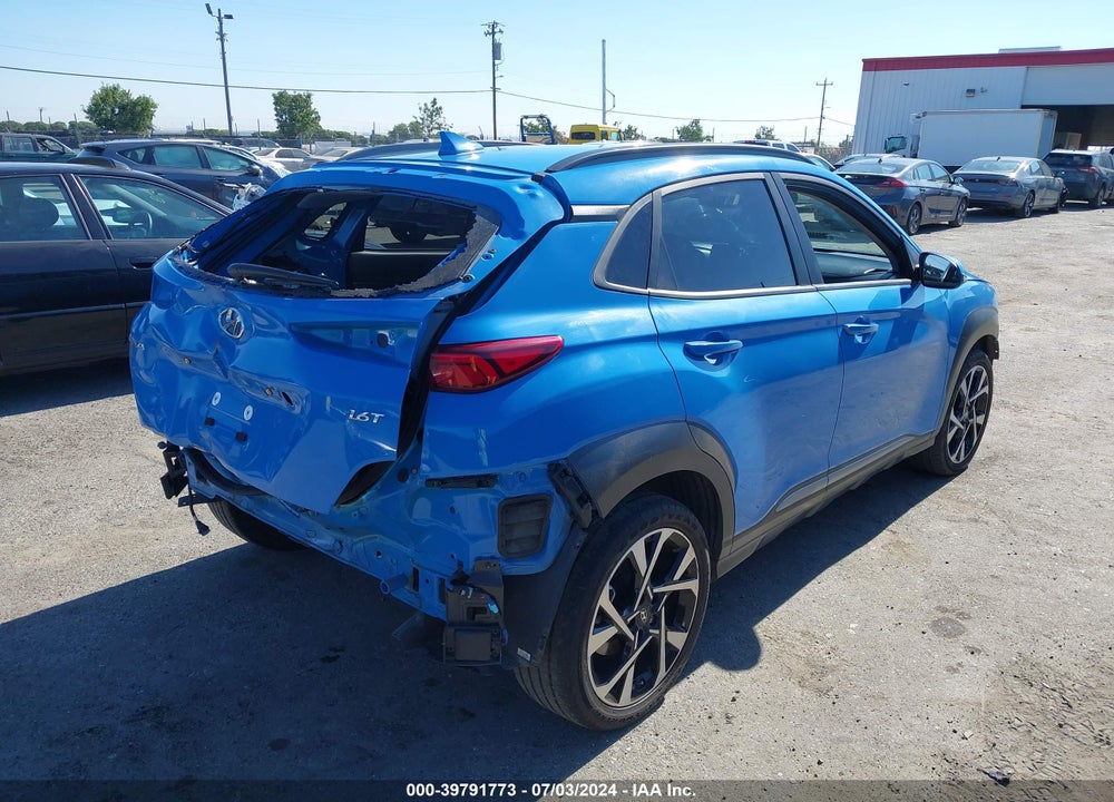 2022 HYUNDAI KONA LIMITED VIN: KM8K53A30NU805383
